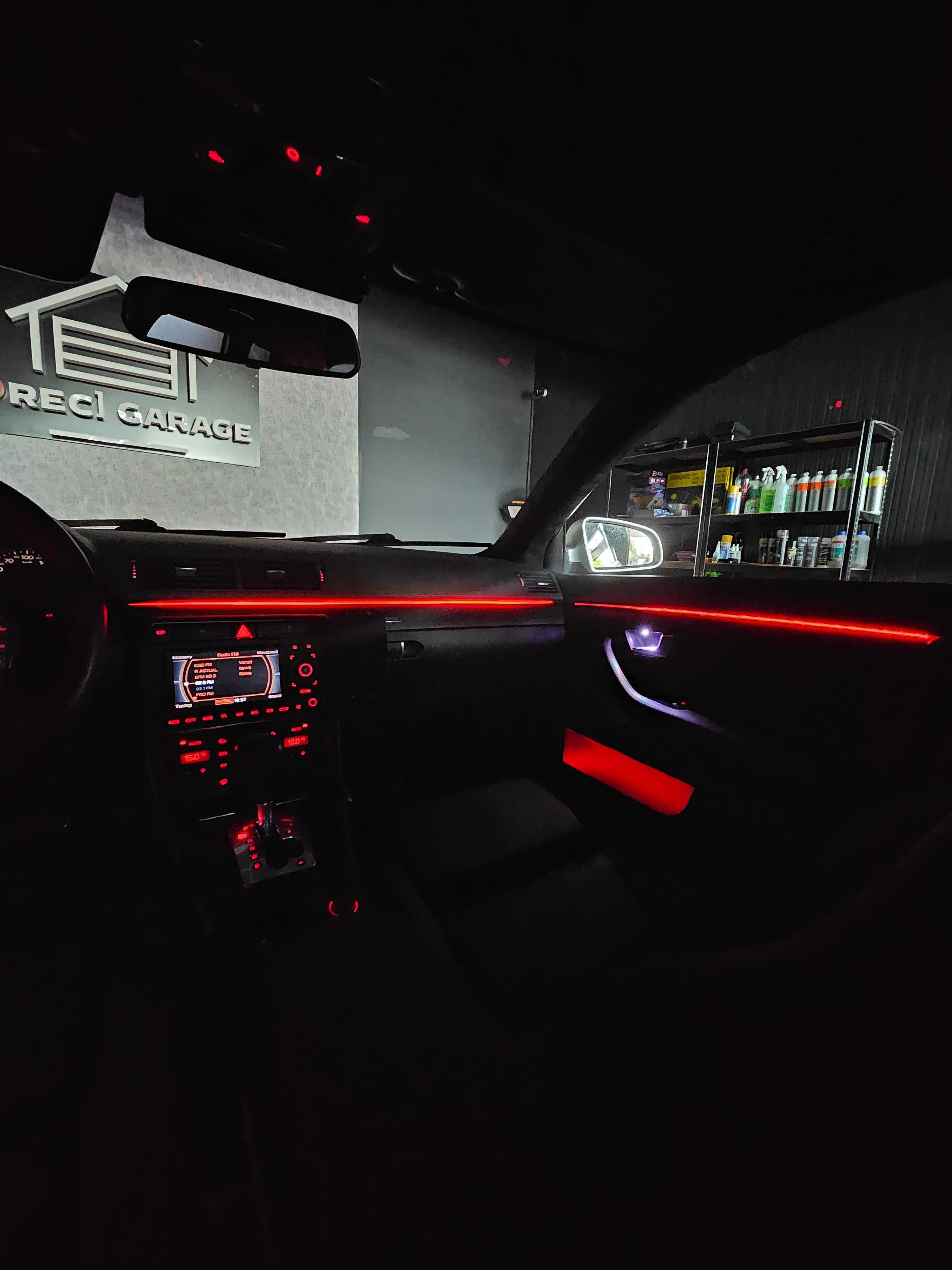 Kit lumini ambientale 18 in 1 acrilice bluetooth pentru Audi