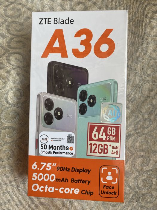 ZTE Blade A36 телефон не открытыи в пленке
