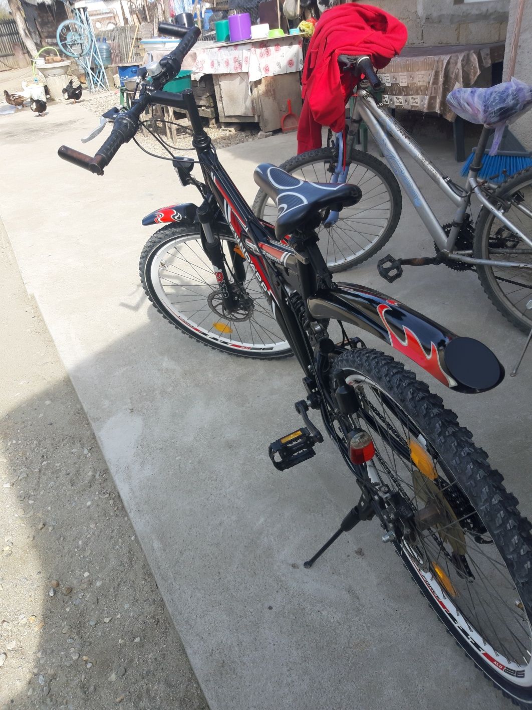 Vand Bicicleta cu suspensie față +Spate Frâne Pe Disc Fața +Spate