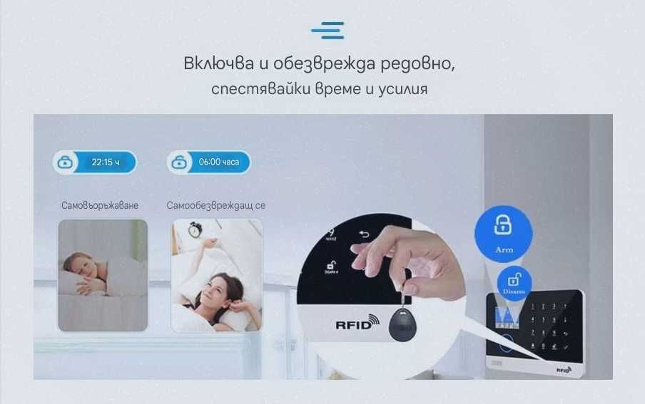 Безжична / Смарт / алармена система  Wife / GSM