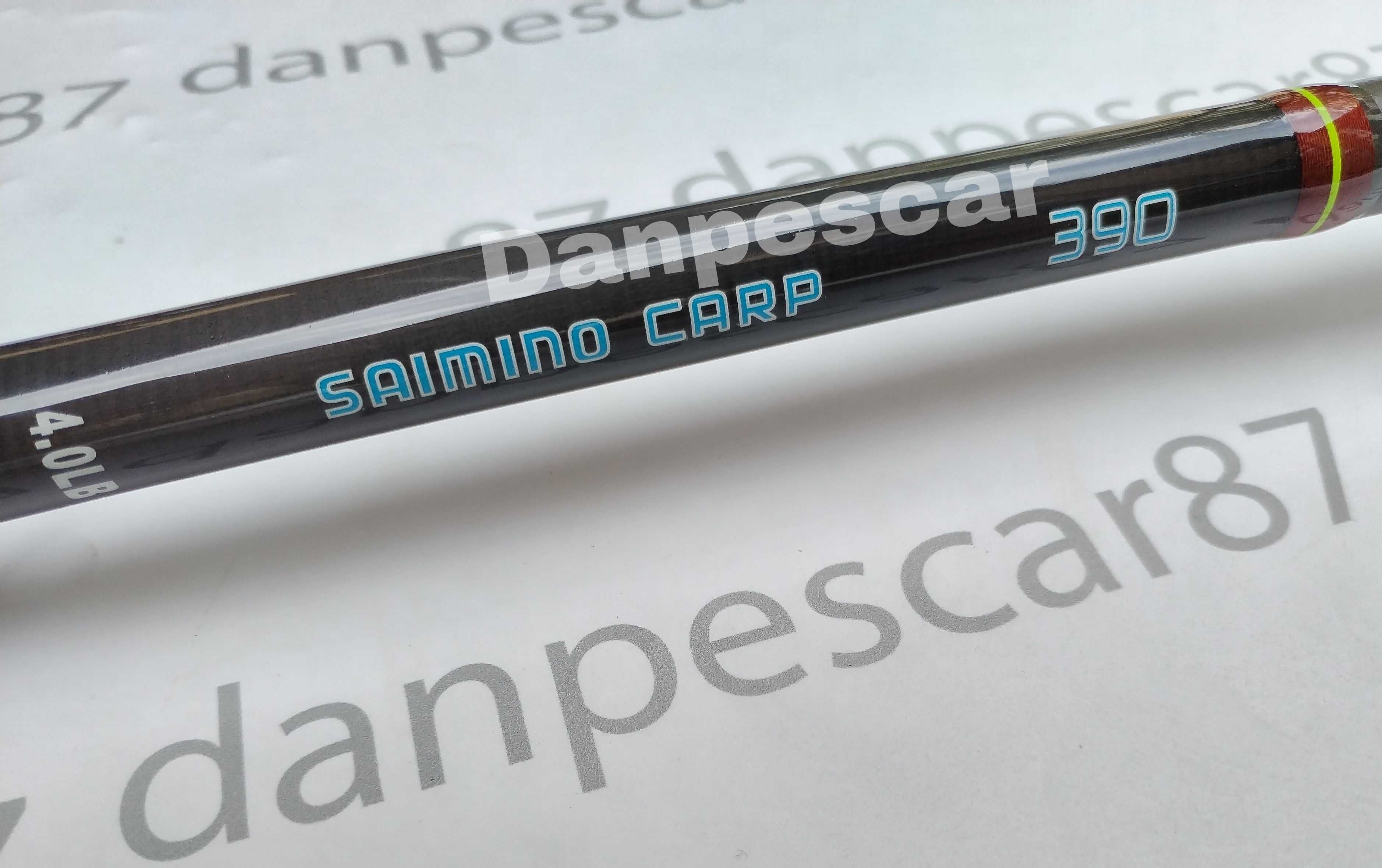 SET 4 Lansete carbon Saimino CARP MO2 3,90m din 2 tron 4lbs 100%carbon