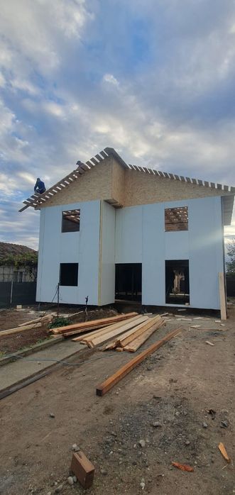 Casa Modulara, Garaje Auto, Containere stil birou din panou sandwich