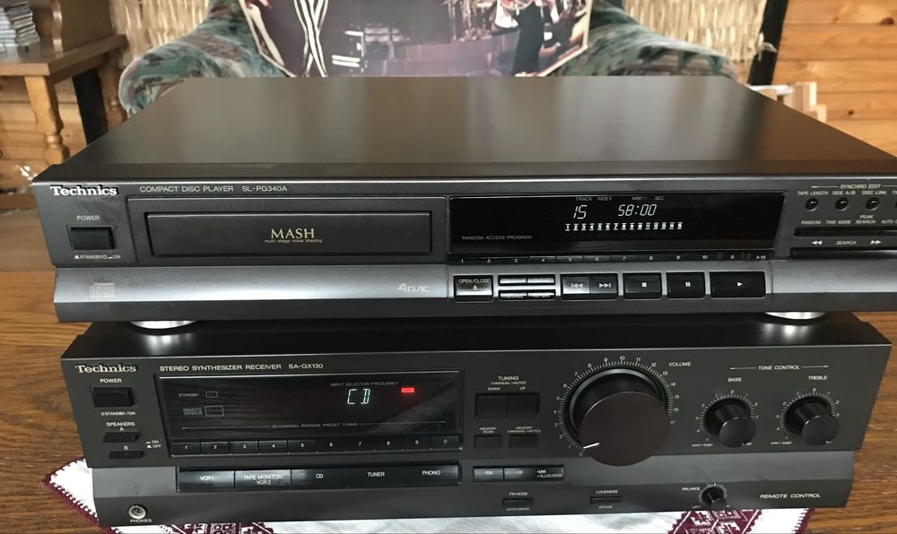 Technics-amplificator si cd player