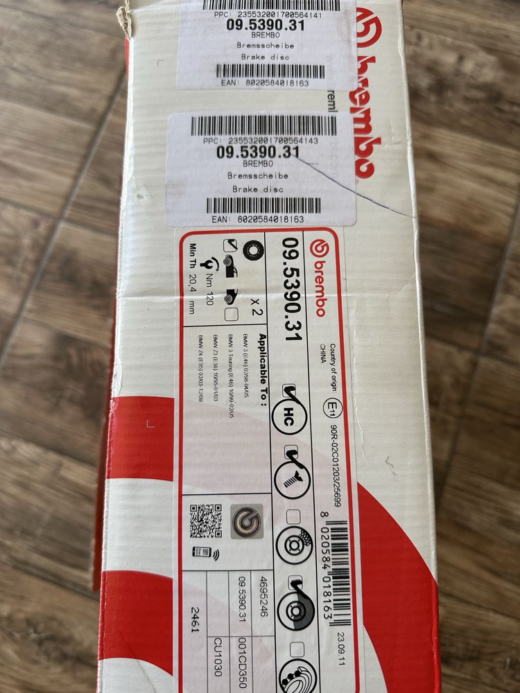Vand discuri  Brembo frână față -spate BmwE46