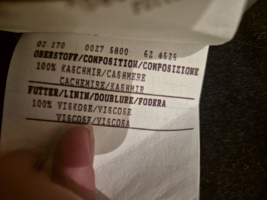 Vând palton 100% chasmir