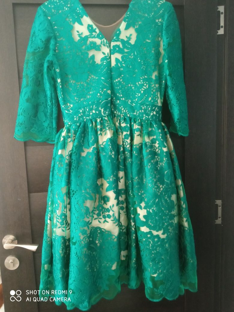 Rochie verde eleganta