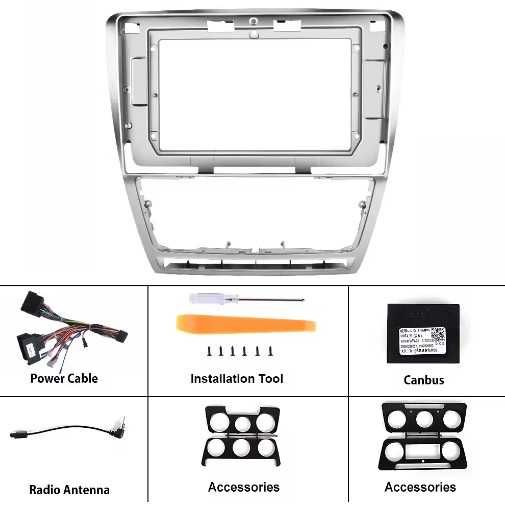 Dvd Auto Skoda Octavia 2 2004-2013 Cu Android 13, 6GB RAM 128GB