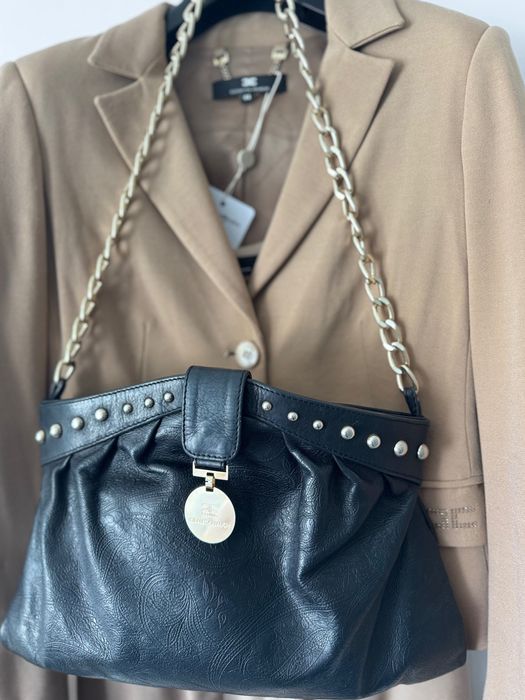 Чанта от естествена кожа Elisabetta Franchi