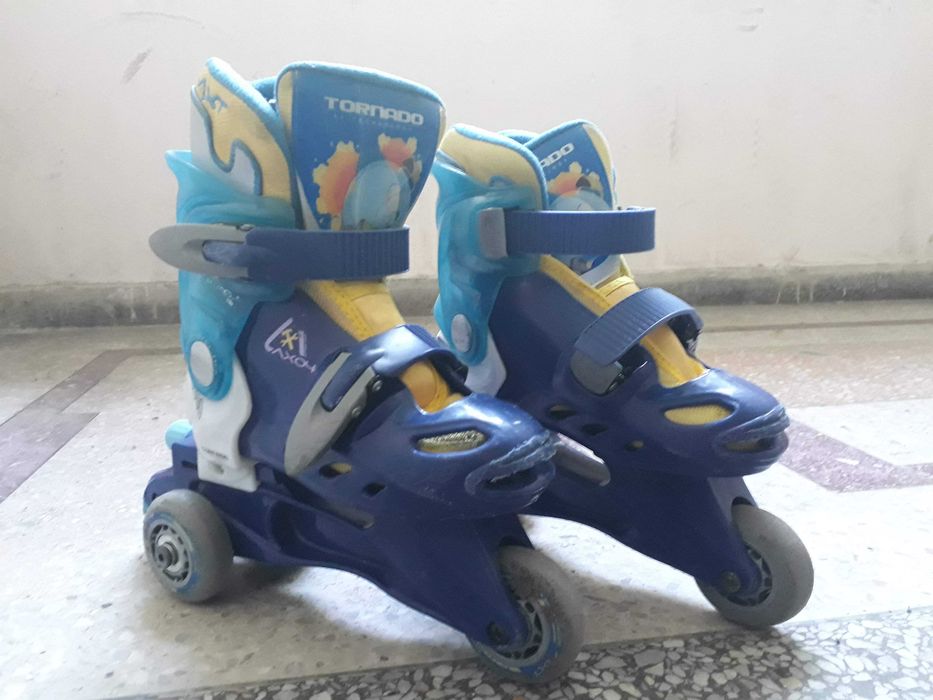 Role copii Tornado și Oxelo Patine gheață Hervis