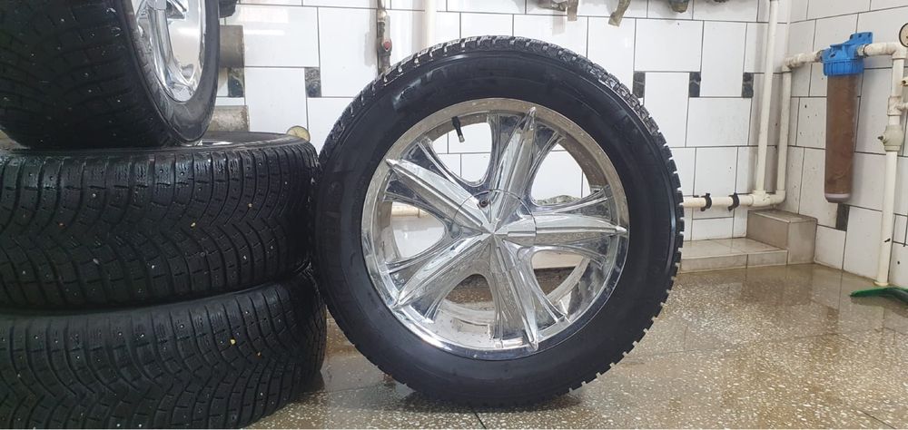 Диски Хром R20 с резиной Michelin