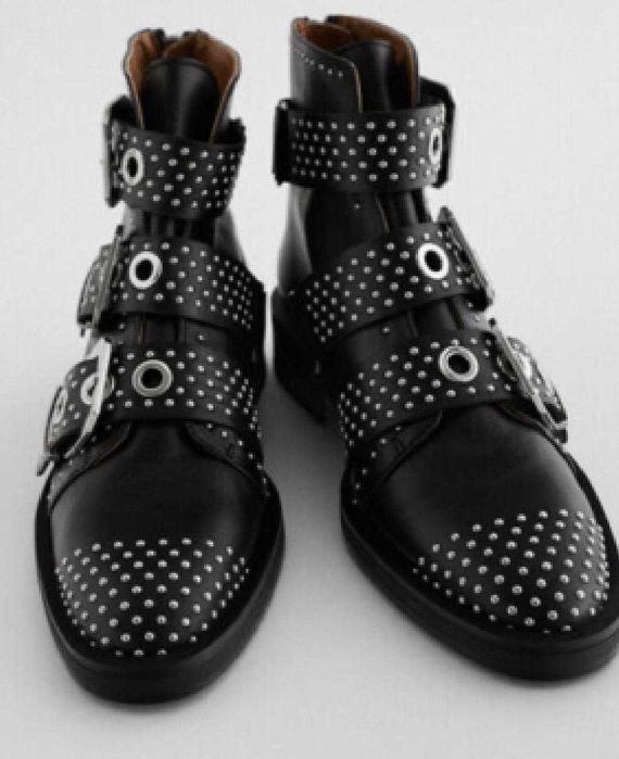 Botine piele zara, marime 35, noi