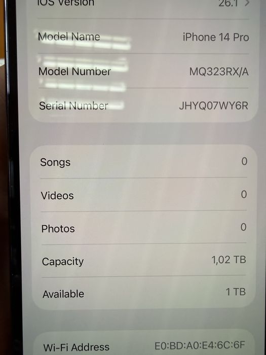 iPhone 14 Pro 1 TB Deep Purple като нов