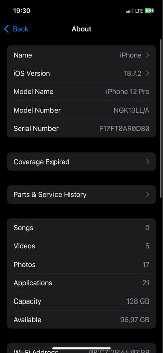 Iphone 12 Pro 128 talik LLA