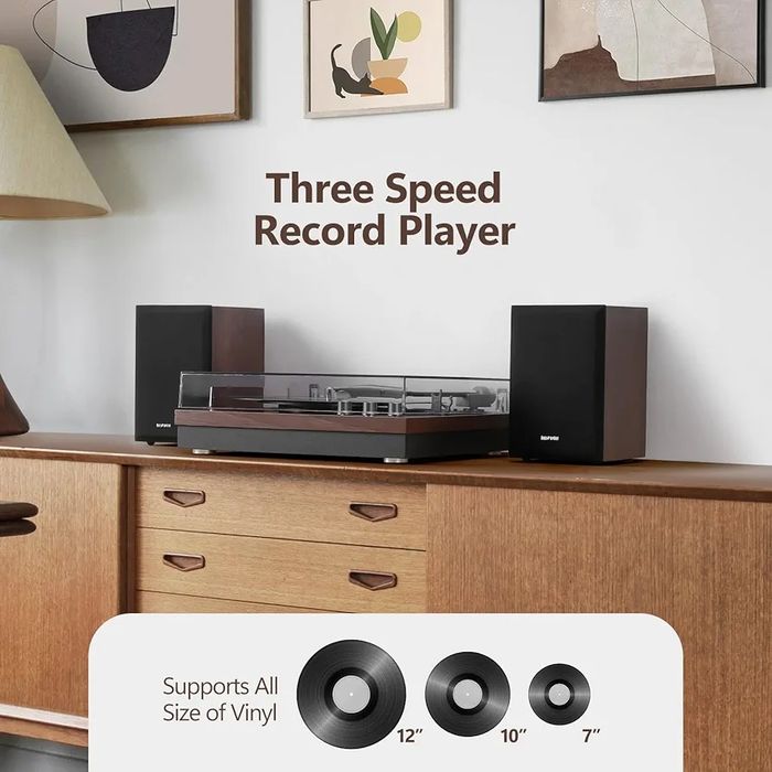 Bluetooth грамофона система с HIFI висококачествен звук