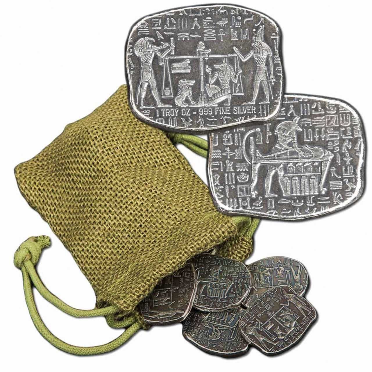 Moneda Lingou Argint Pur .999 0.5, 1, 2 si 3 uncii, Colectie Egipteana