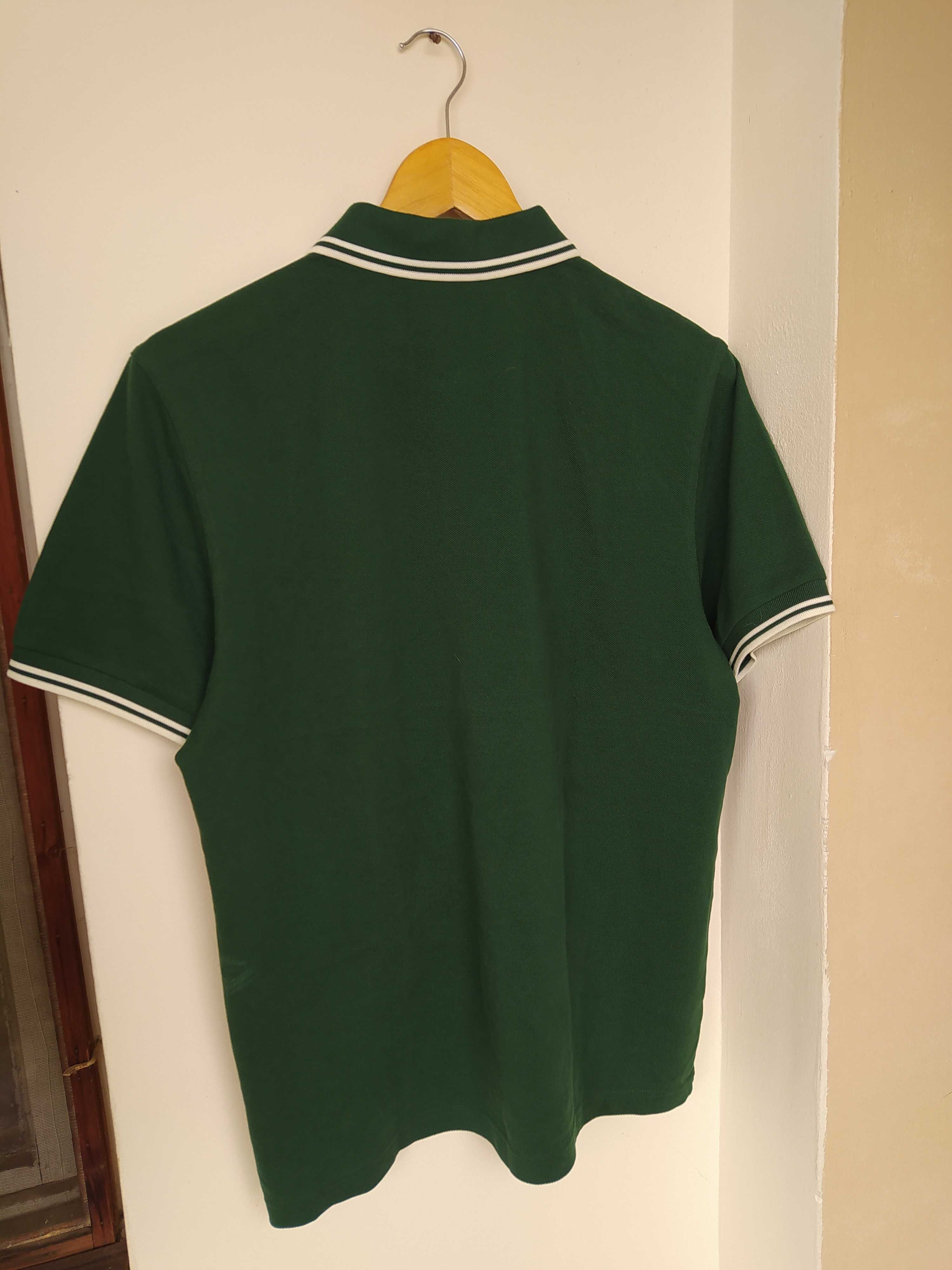 Fred Perry Polo Фред Пери тениска тъмно зелена размер М