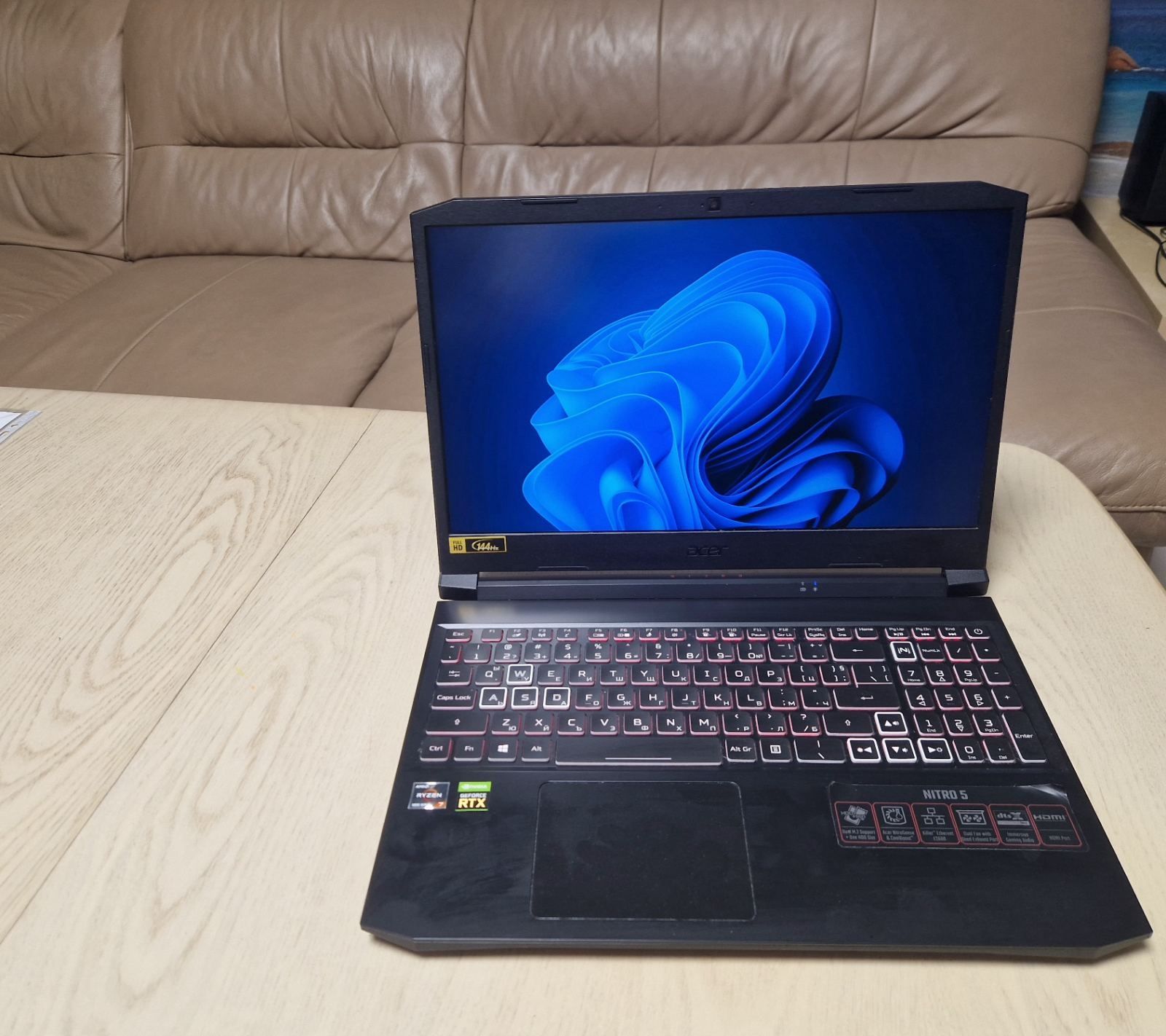 Геймърски лаптоп Acer Nitro 5, AN515-45,Geforce RTX 3060, 1 TB SSD