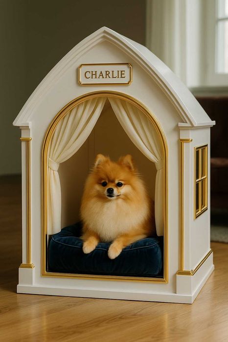 Căsuță premium „Nala” pentru rase mici – 50 × 45 × 50