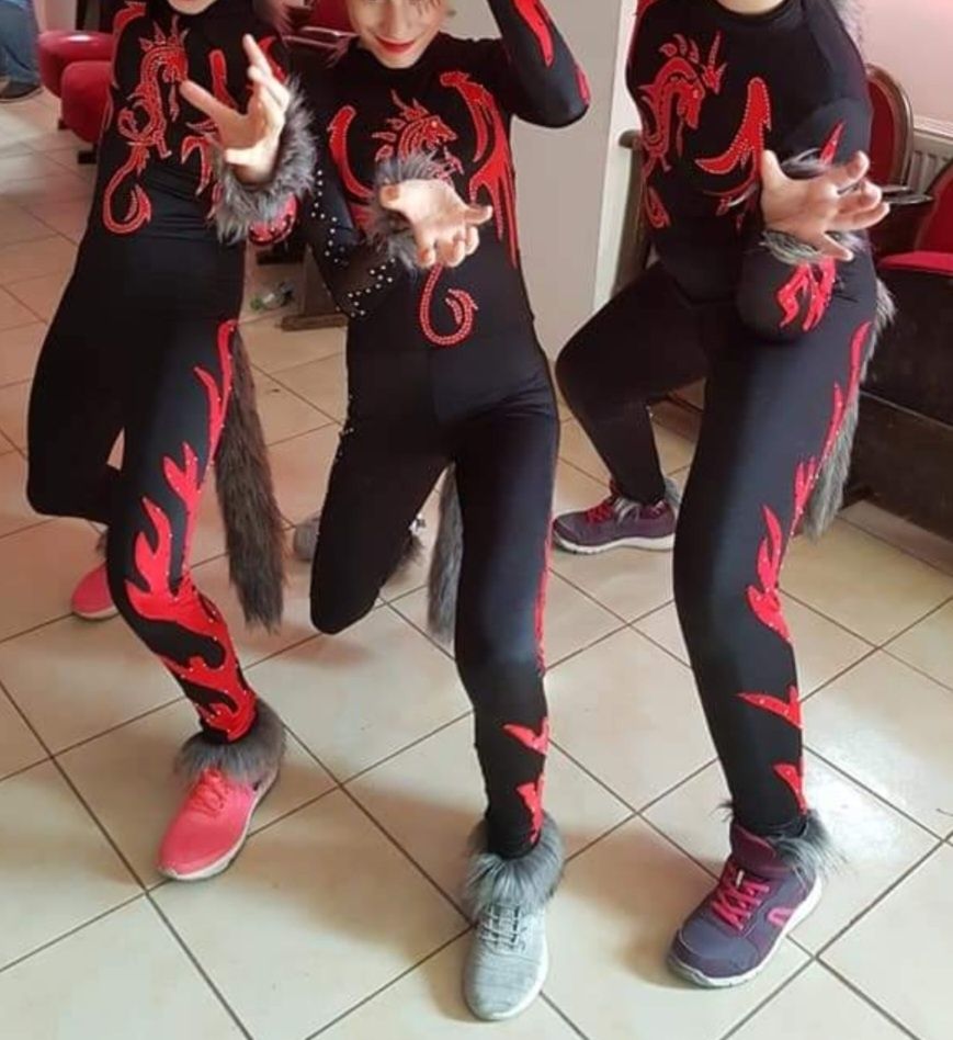 Costum gimnastica pentru concursuri