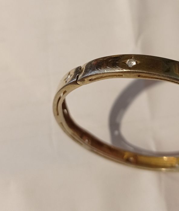 Vând/Schimb brățară din argint placat aur+inel Bulgari,lipsă 2 pietre.