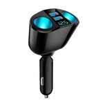 Adaptor bricheta auto, 2 in 1 Afisaj voltaj, 2 USB QC3.0. Nou ambalat!
