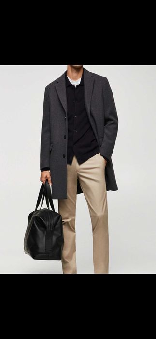 Mango мъжко вълнено палто НОВО!!!