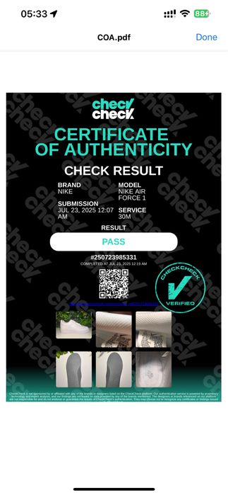 [ORIGINAL] Nike Air Force 1 Low '07 Triple White | 38.5, 43, 44, 44.5