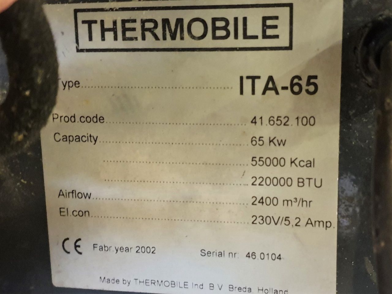 Încălzitor diesel automat Ita65 65kw ardere externă