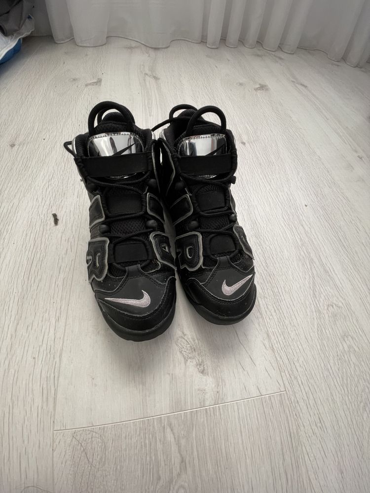 Vand papuci Nike Air More Uptempo Black