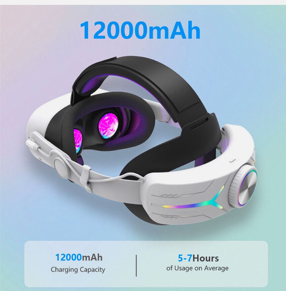 Крепление с аккумулятором-12000мах Меta Quest 3/3s