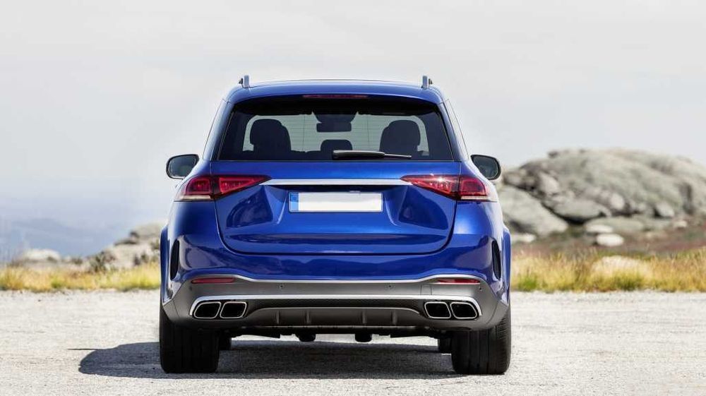 Difuzor Bara Spate cu tobe Crom Mercedes GLE W167 SUV GLE 63Design