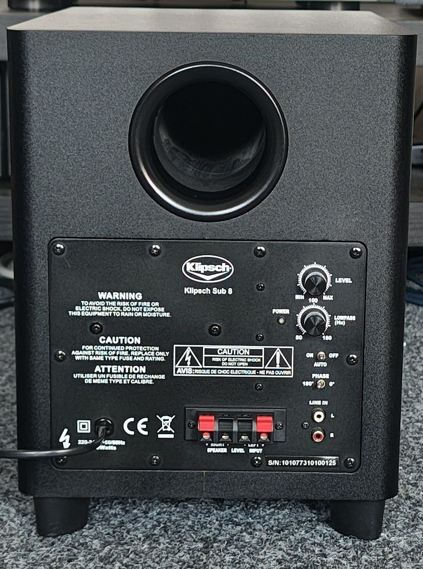 Klipsch Sub 8 / Suboofer/ Activ