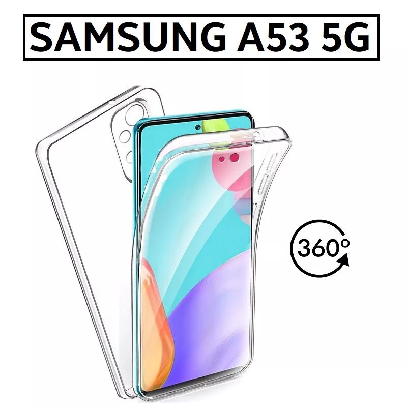 Прозрачен 360° Градуса Кейс за Samsung Galaxy A53 5G Супер Защита