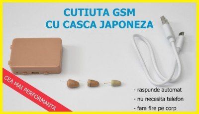 Casca Japoneza + Cutie Gsm Fara Telefon la Dumneavoastră!