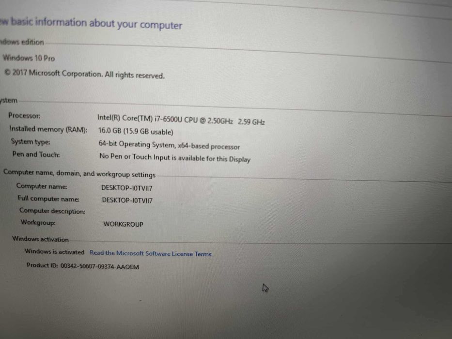 Laptop HP Probook 470-G3, I7, gen6, 16Gb Ram, ssd 240Gb, pv dedicata!