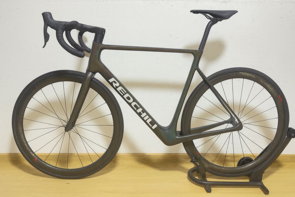 Kit cadru/frameset cursiera disc Redchilli + roti carbon Redchilli sl