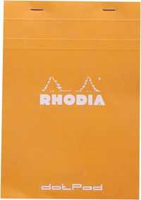 Тефтер Rhodia оранжев А5 на точки 80 бели листа