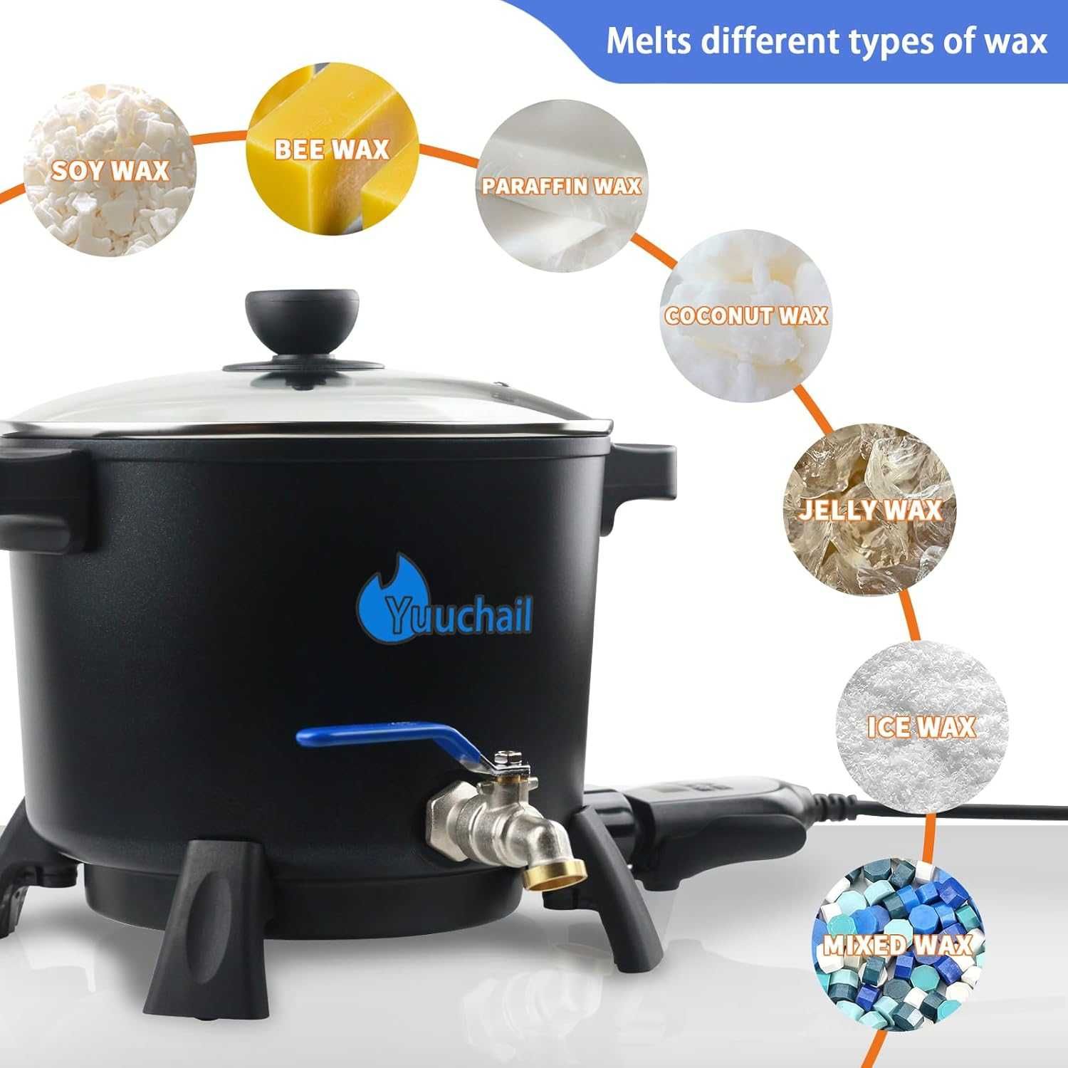 Уред/топилка за восък Yuuchail 7L Wax Melter,Гаранция