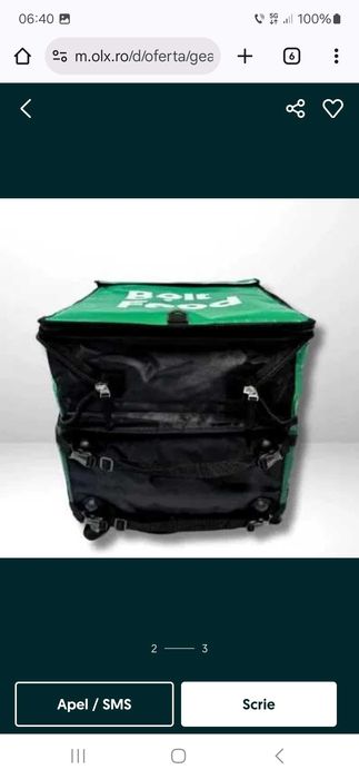 Vand geanta BoltFood nouă