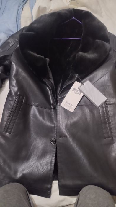 Дублёнка новая кожаная чисто