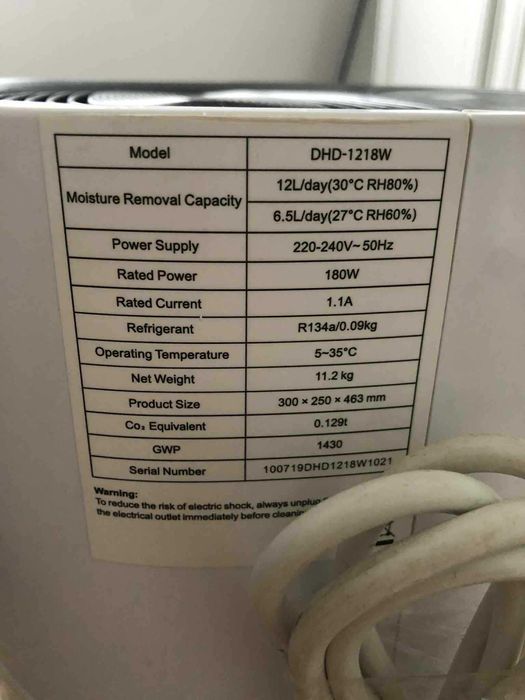 Dezumidificator Star-Light DHD-1218W