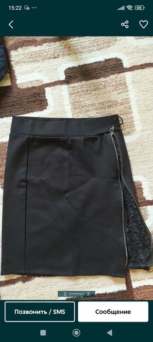 Юбка плотный трикотаж Страдивариус