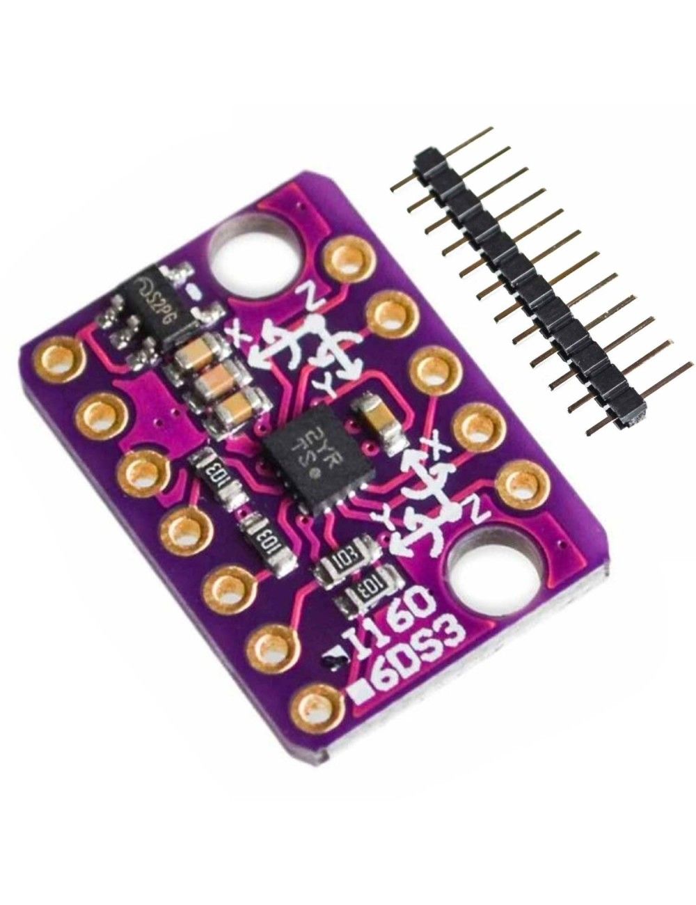 Акселерометър и жироскоп 6-осен GY-BMI160 I2C 3V-5V