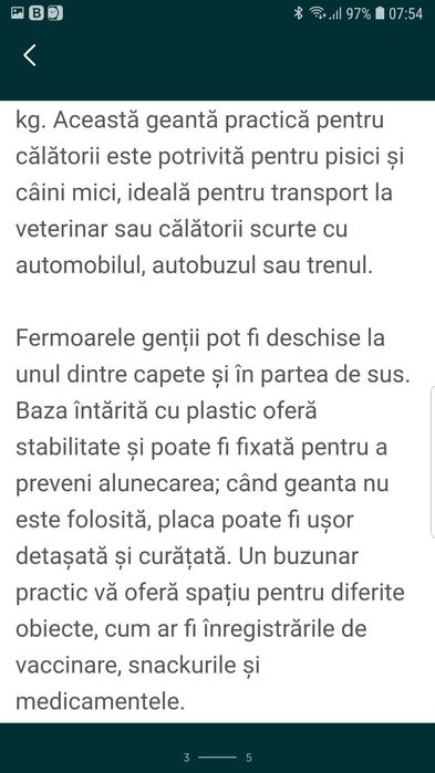 Geanta transport animal