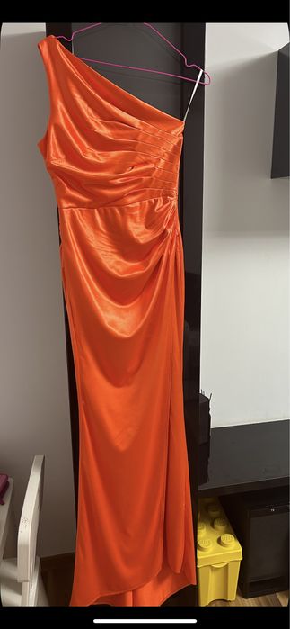 Rochie ocazie portocalie marimea M