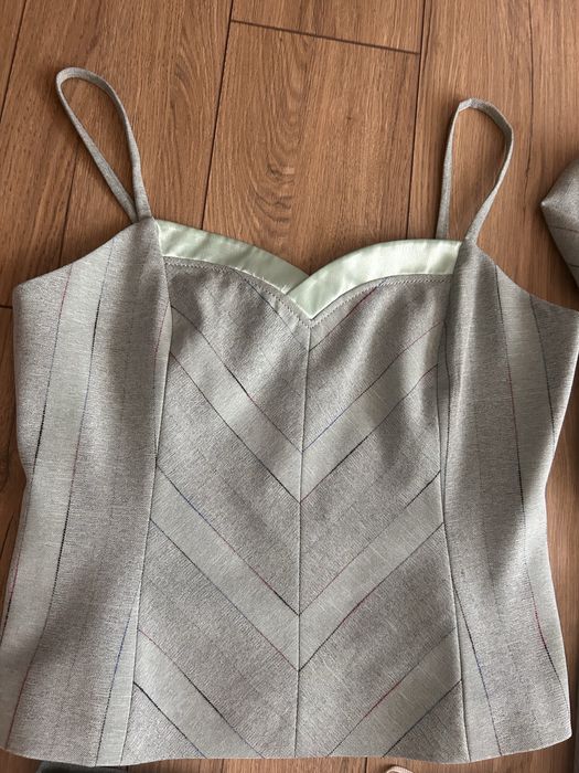 Costum elegant 4 piese cu dungi – Kasider Ladies Fashion