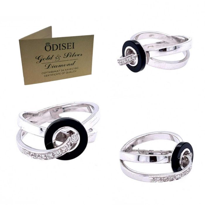 Златни пръстени с диаманти и скъпоценни камъни