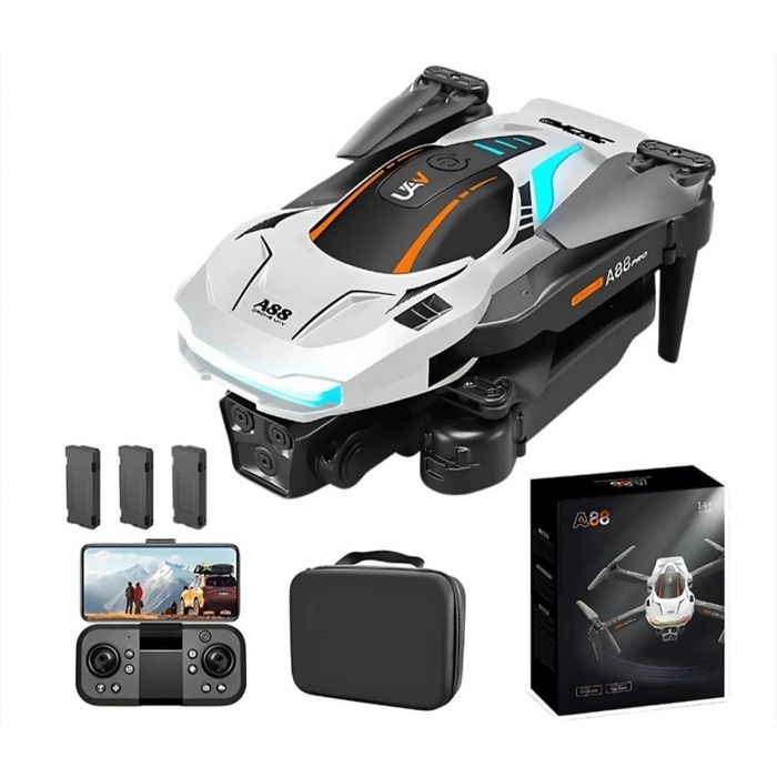 Дрон A88 PRO, модел Състезателен , сгъваем с двойна 1080P камера