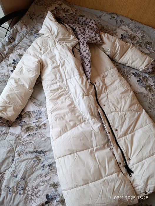 Продам пуховик двухсторонний 42-44