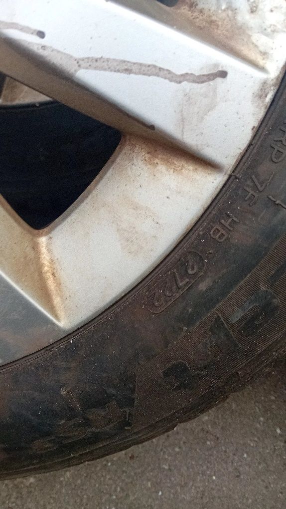 Jante mercedes, vw 5x112 16 anvelope M+S 205 55 16 dot 2022